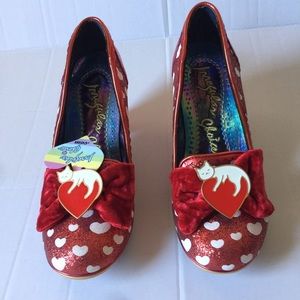 Irregular Choice Dream Lover Red Cat Heart Like New